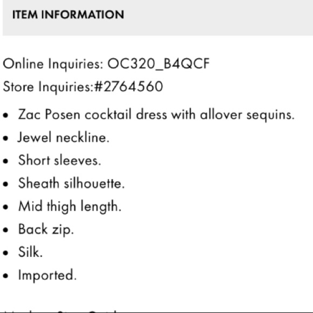 ZAC POSEN**Blue Sequined Dress**US 12**$4990 - Picture 8 of 8
